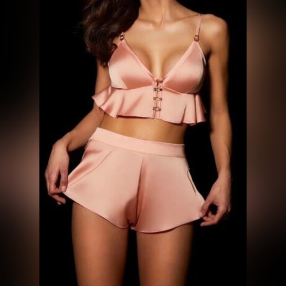 Melissa Bralette and Short Pants in Blush - M